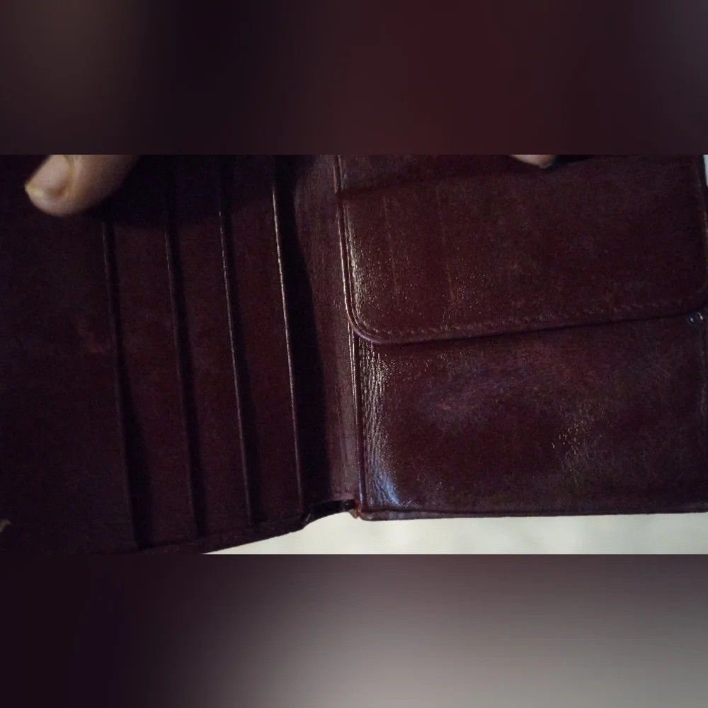Cartier Brown Leather Key and Card Holder with Gold Accents